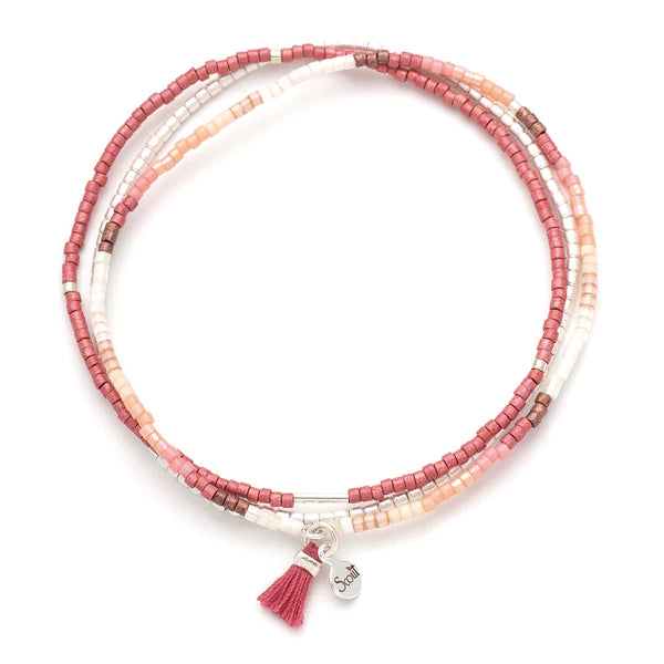 Scout Chromacolor Miyuki Bracelet in Blush Multi/Silver-Lemons and Limes Boutique