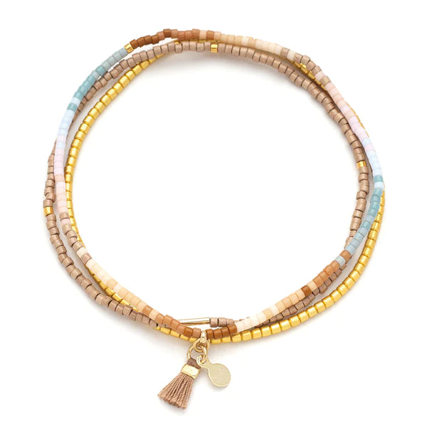 Scout Chromacolor Miyuki Bracelet in Desert Multi/Gold-Lemons and Limes Boutique