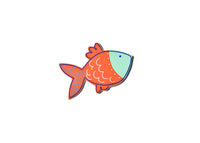 Bubbles the Fish Mini Attachment by Happy Everything-Lemons and Limes Boutique
