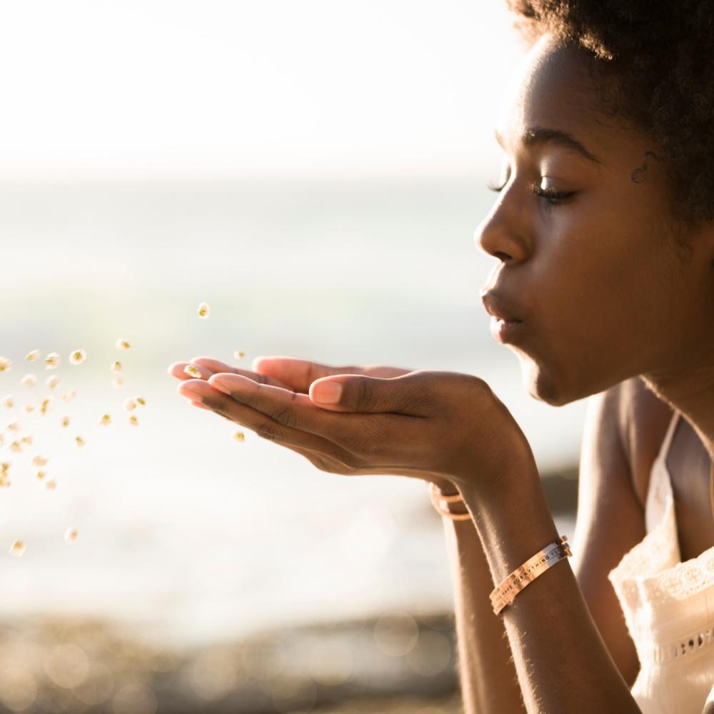 Grace Affirmation Bracelet in Yellow Gold-Bracelet-Lemons and Limes Boutique