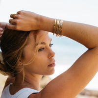 Fearless Affirmation Bracelet in Moon Gray-Bracelet-Lemons and Limes Boutique