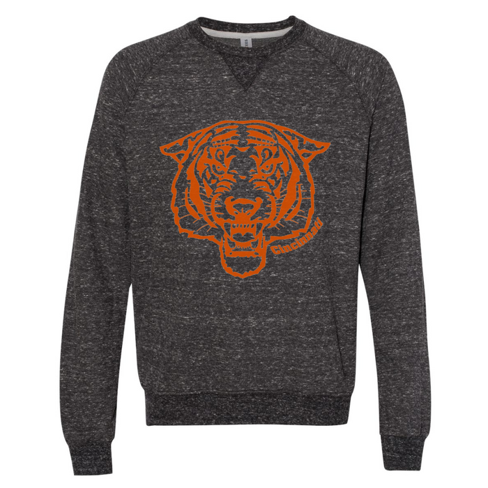 Cincinnati Fierce Tiger Crewneck- Heathered Gray--Lemons and Limes Boutique