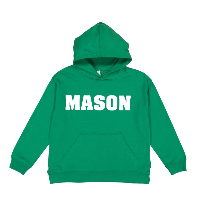 Mason Hoodie on Green-YOUTH--Lemons and Limes Boutique