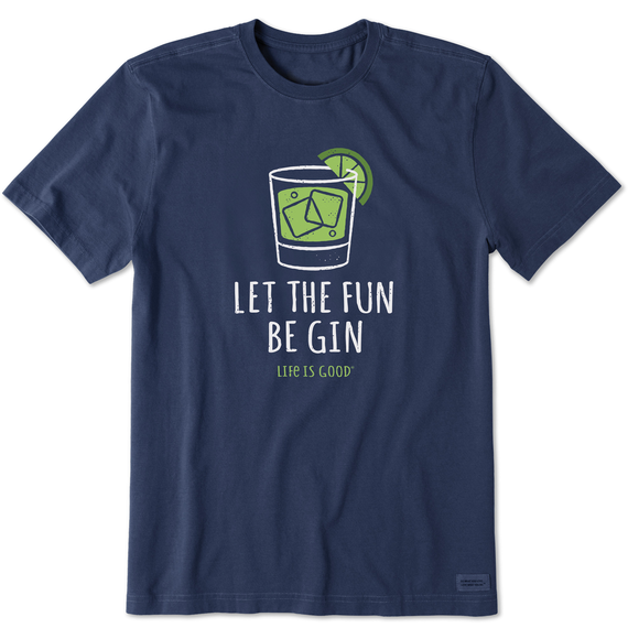 Men's Let the Fun Be Gin Short Crusher LITE Short Sleeve Tee--Lemons and Limes Boutique