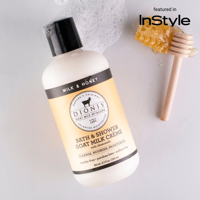 Dionis Goat Milk Shower & Bath Creme in Milk & Honey-Lemons and Limes Boutique