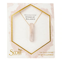 Scout Stone Point Necklace-Moonstone-Lemons and Limes Boutique
