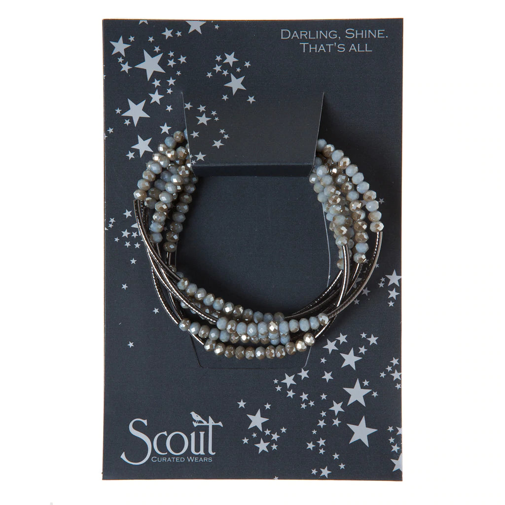 Scout Wrap-Bracelet/Necklace Night Black-Lemons and Limes Boutique