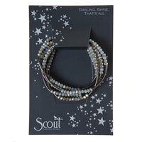 Scout Wrap-Bracelet/Necklace Night Black-Lemons and Limes Boutique