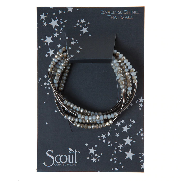 Scout Wrap-Bracelet/Necklace Night Black-Lemons and Limes Boutique