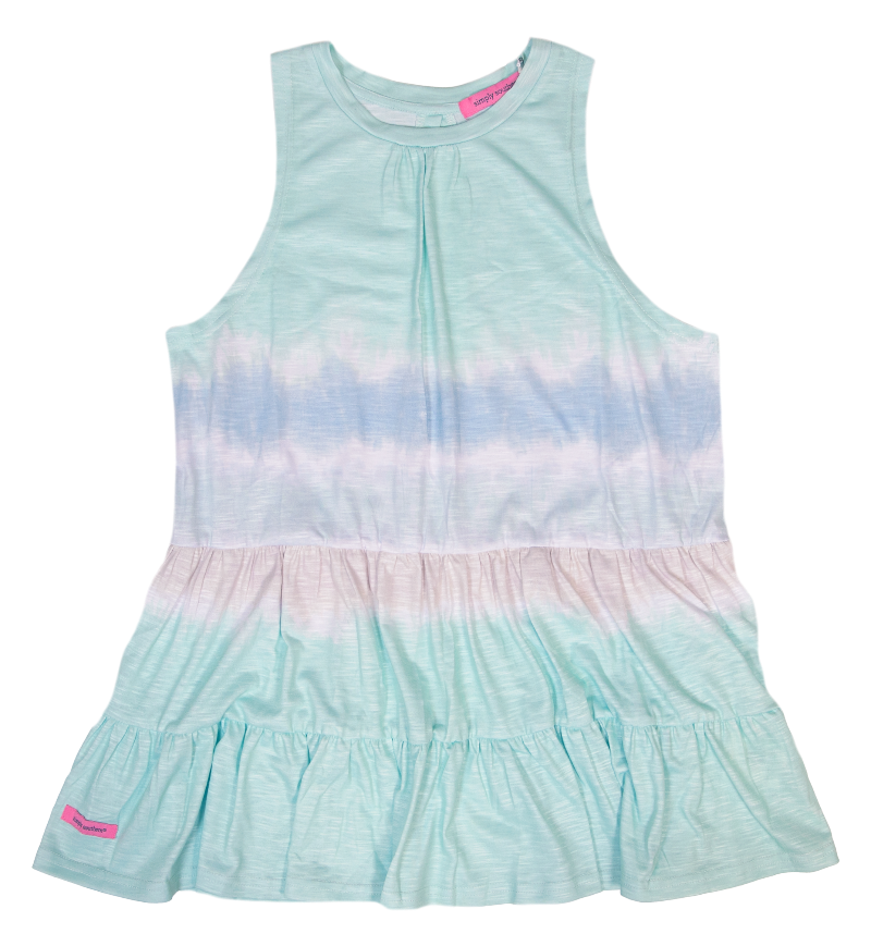 Simply Southern Tie Dye Tank in Blue--Lemons and Limes Boutique