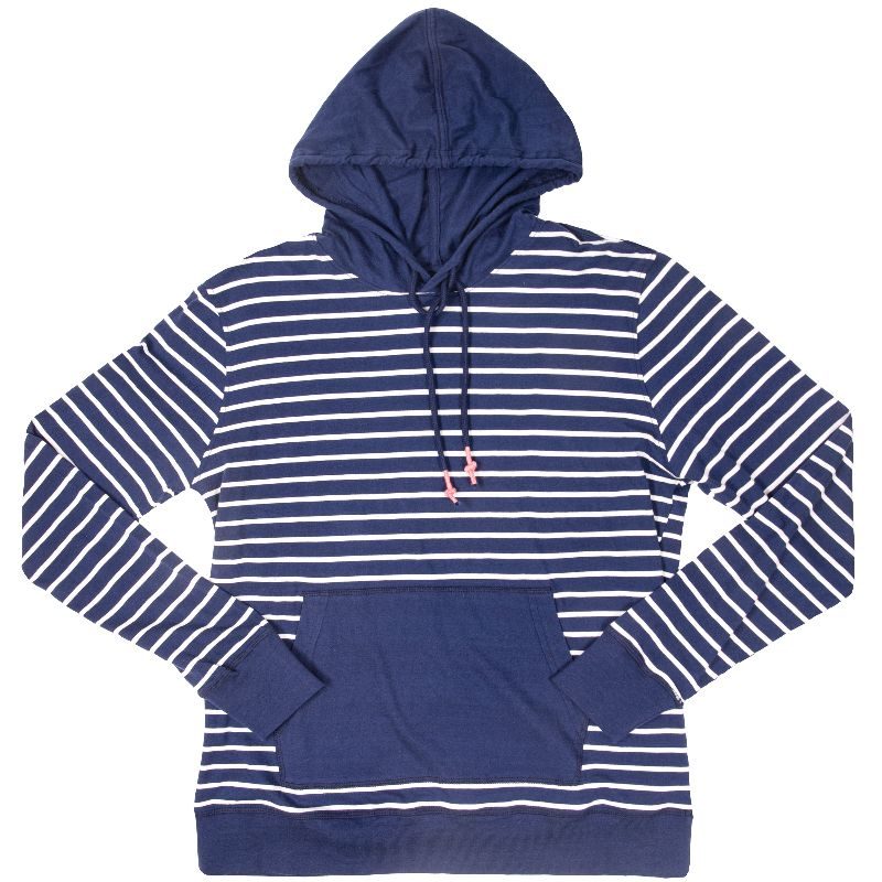 Simply Southern Men's Hoodie in Navy Stripe-Lemons and Limes Boutique