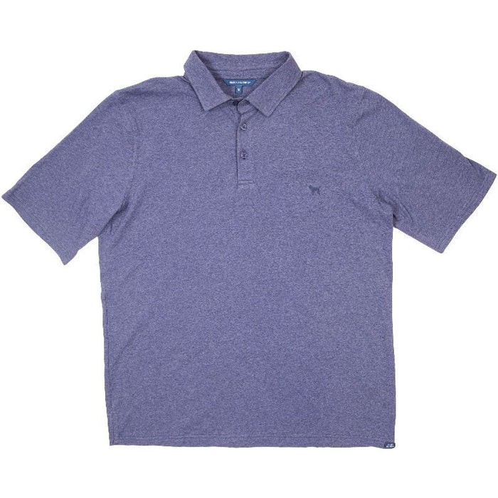 Simply Southern Men's Knit Polo in Navy Heather--Lemons and Limes Boutique