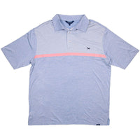 Simply Southern Men's Color-Block Perfect Polo Shirt in Blue-Lemons and Limes Boutique