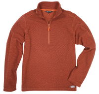 Simply Southern Men's Quarter Zip Pullover in Spice-Men's Apparel-Lemons and Limes Boutique