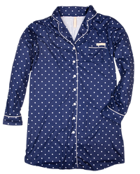 Simply Southern Sleep Shirt in Dots-Sleepwear-Lemons and Limes Boutique