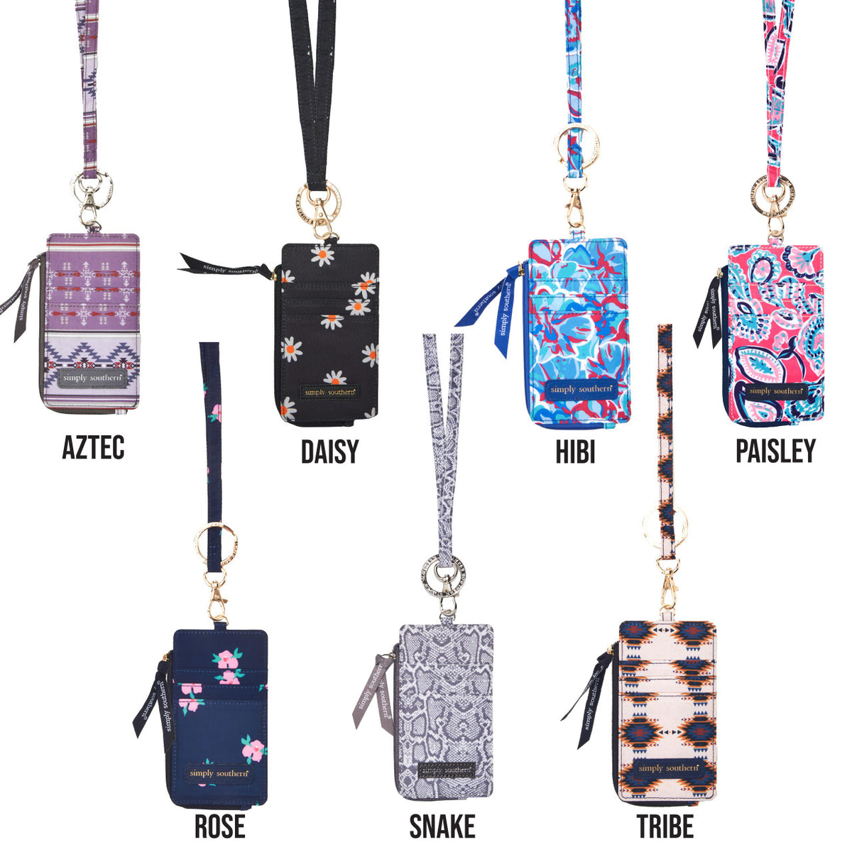 Simply Southern Lanyard ID Wallet- Assorted-Lemons and Limes Boutique