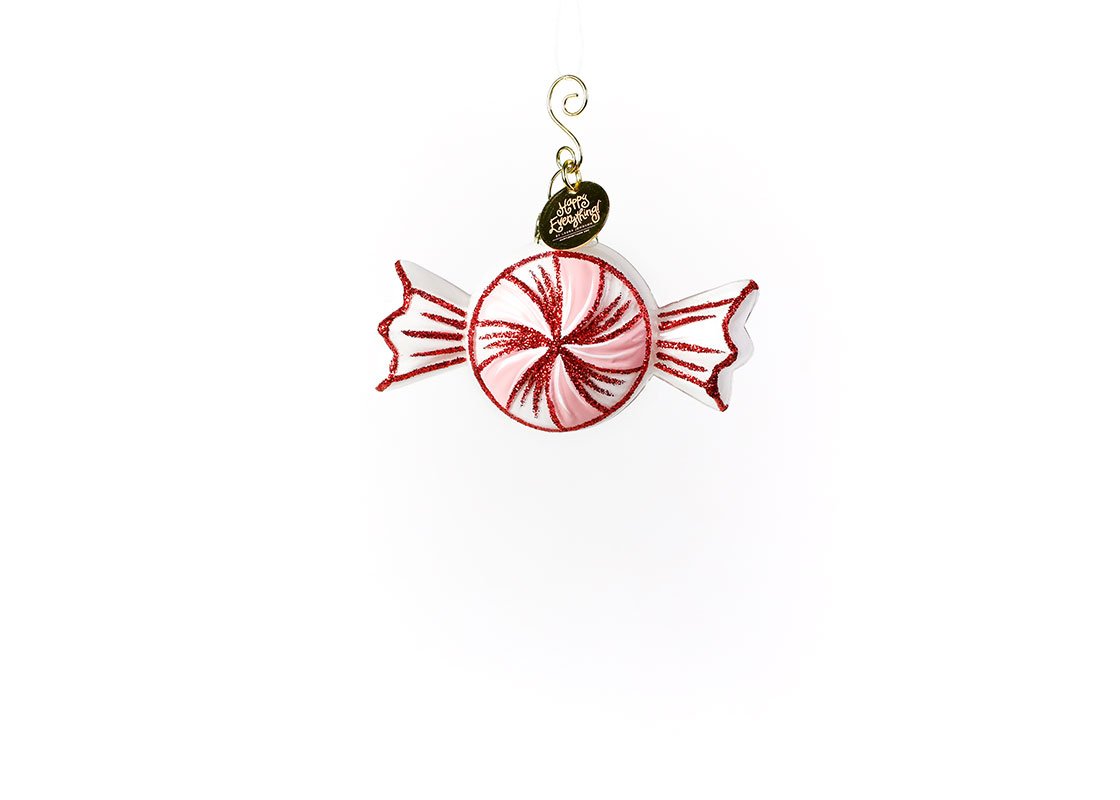 Peppermint Shaped Ornament - Happy Everything-Lemons and Limes Boutique