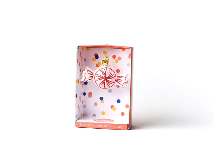 Peppermint Shaped Ornament - Happy Everything-Lemons and Limes Boutique