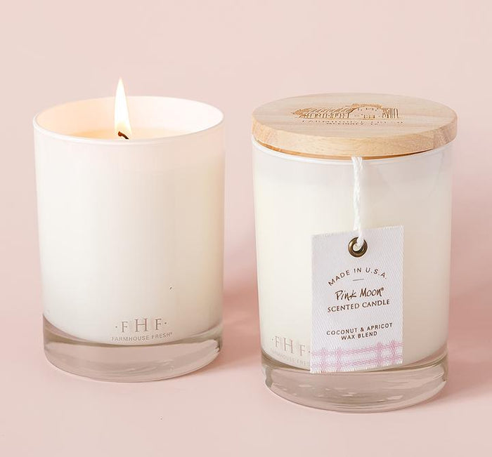 Pink Moon® Candle with Wooden Lid FarmHouse Fresh-Candle-Lemons and Limes Boutique