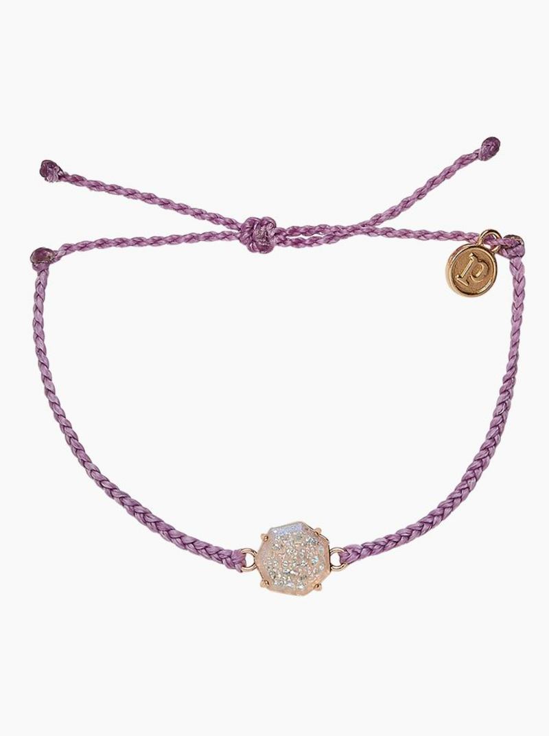 Pura Vida- Rainbow Geode Rose Gold Bracelet in Lavender-Bracelets-Lemons and Limes Boutique