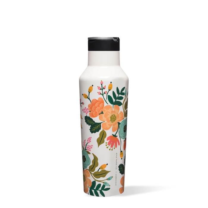 20oz Sport Canteen in Garden Party Cream Corkcicle--Lemons and Limes Boutique