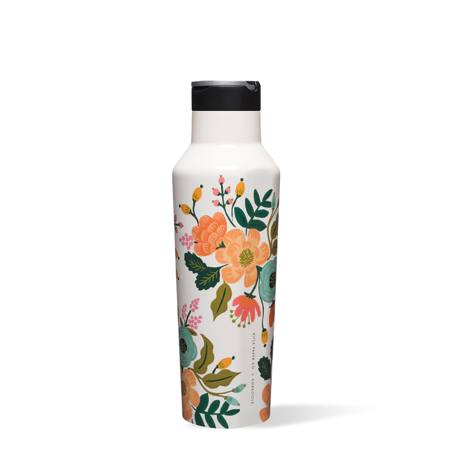 20oz Sport Canteen in Garden Party Cream Corkcicle-Lemons and Limes Boutique