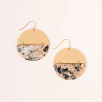 Scout Full Moon Earring-Rhodonite Gold-Lemons and Limes Boutique