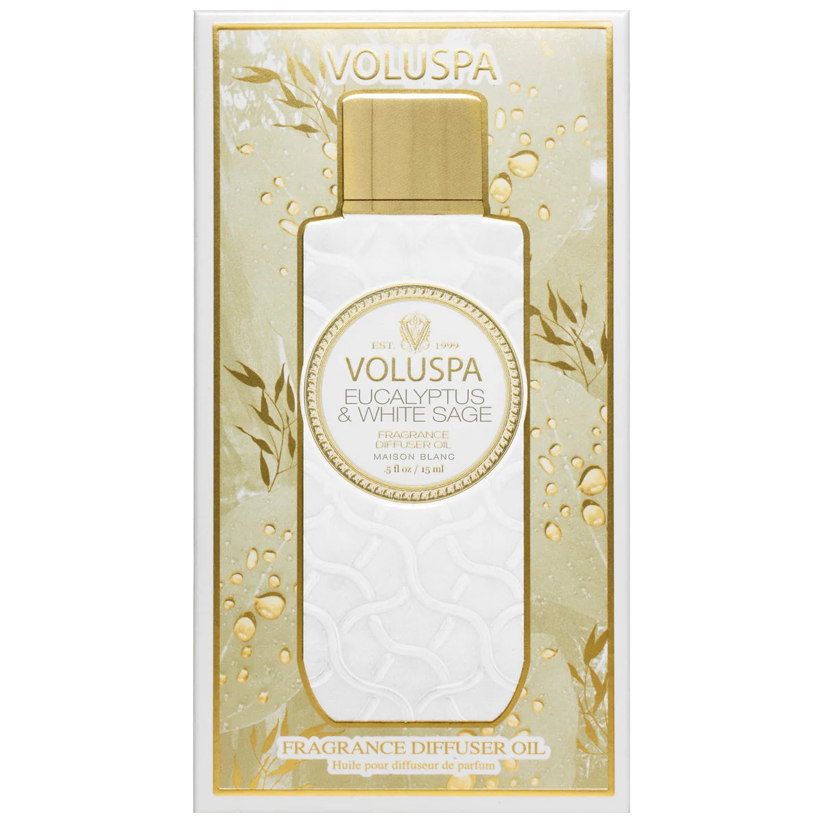 Eucalyptus & White Sage 15ml Diffuser Oil Voluspa--Lemons and Limes Boutique