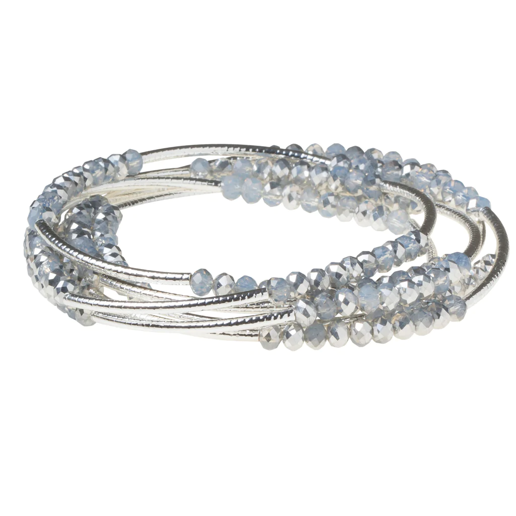 Scout Wrap-Bracelet/Necklace in Star Combo Silver-Lemons and Limes Boutique