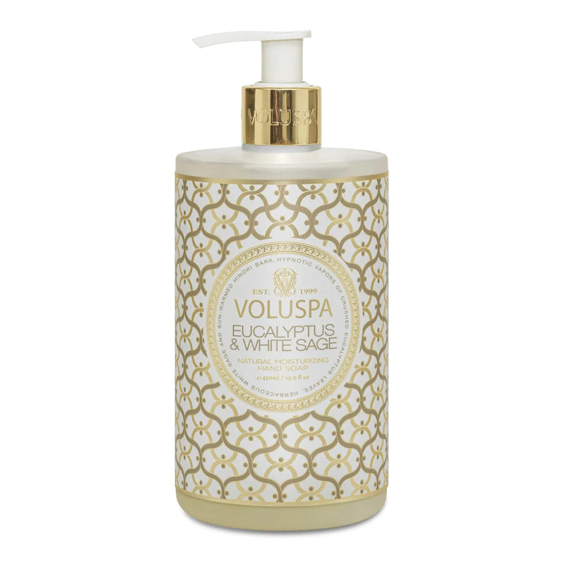 Eucalyptus & White Sage Hand Soap Voluspa--Lemons and Limes Boutique