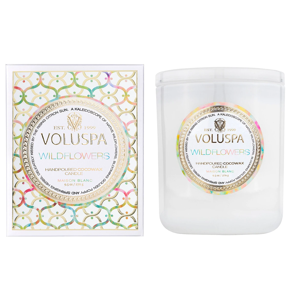 Wildflowers Classic Candle Voluspa--Lemons and Limes Boutique