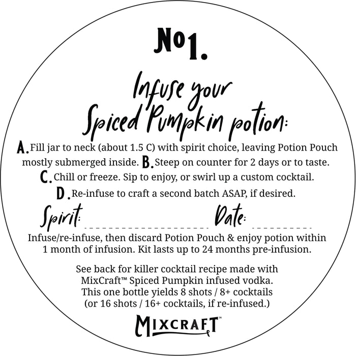 Spiced Pumpkin Spirit Infusion Kit--Lemons and Limes Boutique