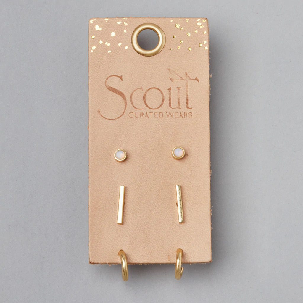 Scout Scarlett Stud Trio-Gold-Lemons and Limes Boutique