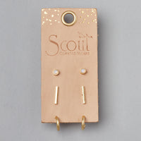 Scout Scarlett Stud Trio-Gold-Lemons and Limes Boutique