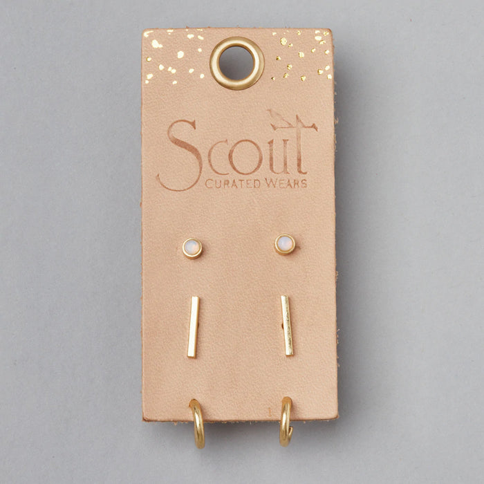 Scout Scarlett Stud Trio-Gold-Lemons and Limes Boutique