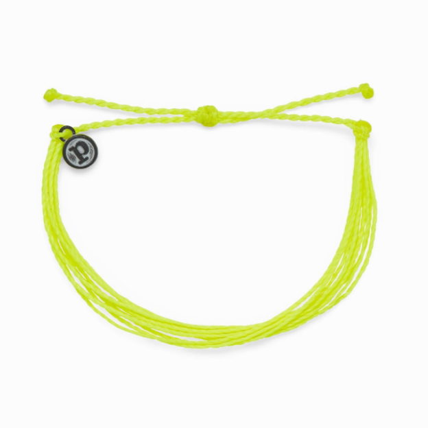 Bright Solid Bracelet in Neon Yellow Pura Vida-Bracelets-Lemons and Limes Boutique