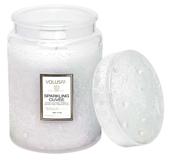 Sparkling Cuvee 5.5oz Small Jar Voluspa-Lemons and Limes Boutique