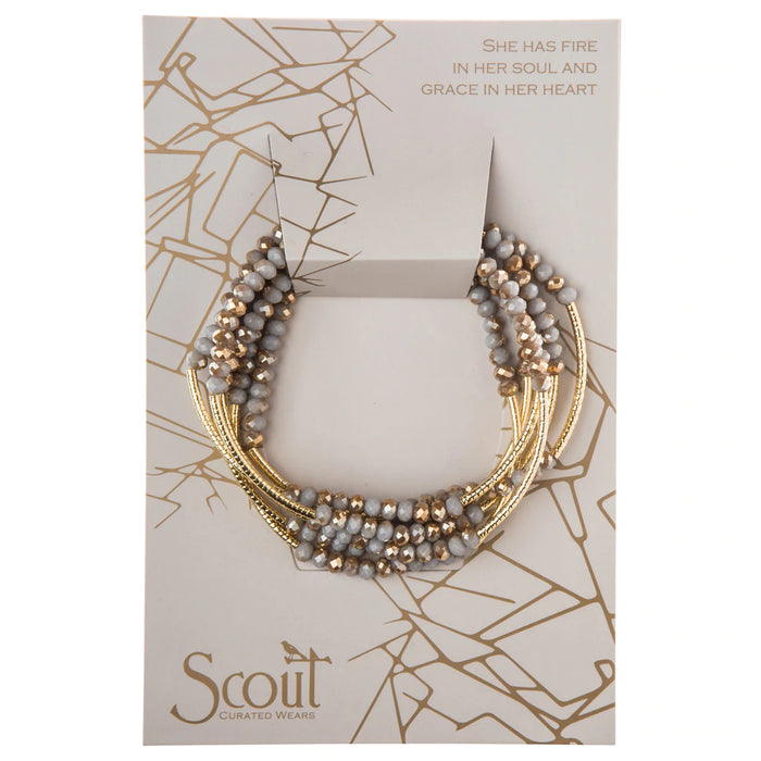 Scout Wrap-Bracelet/Necklace Silver Lining Gold-Lemons and Limes Boutique