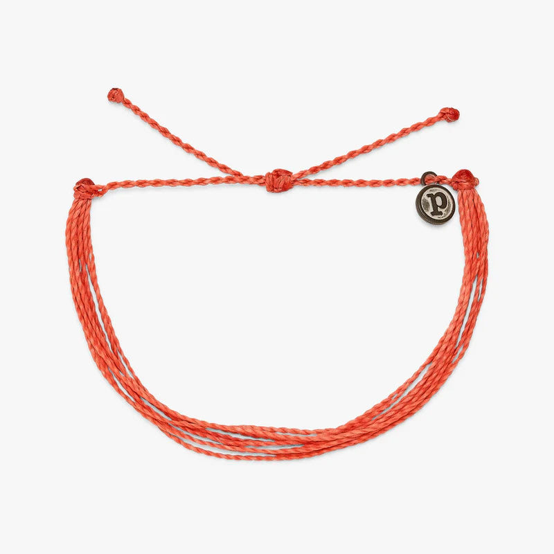 Pura Vida Solid Bracelet in Coral-Lemons and Limes Boutique