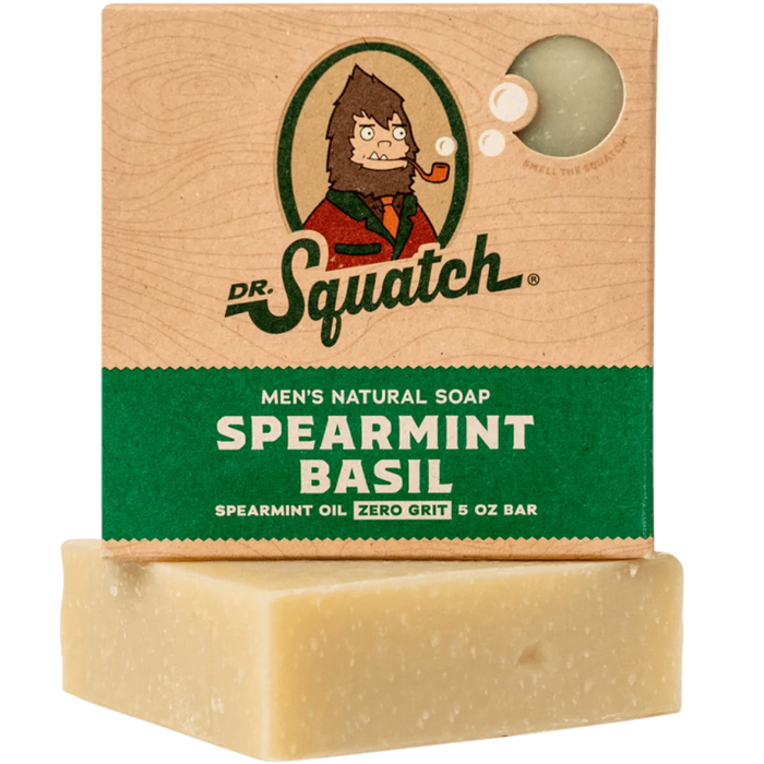 Spearmint Basil Bar Soap by Dr. Squatch--Lemons and Limes Boutique