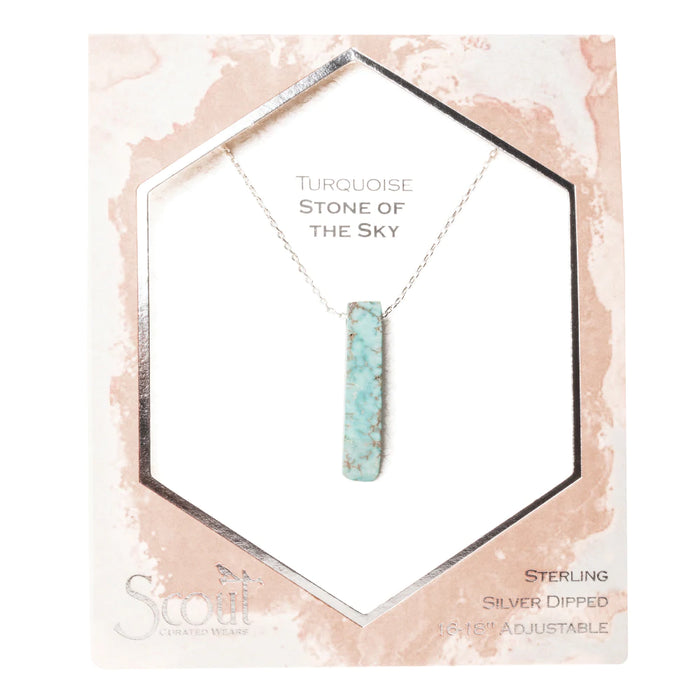 Scout Stone Point Necklace-Turquoise-Lemons and Limes Boutique
