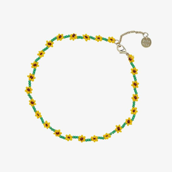 Pura Vida Sunflower Seed Bead Anklet-Lemons and Limes Boutique