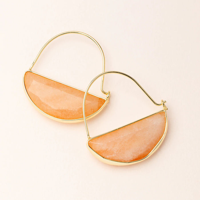 Scout Stone Prism Hoop-Sunstone-Lemons and Limes Boutique