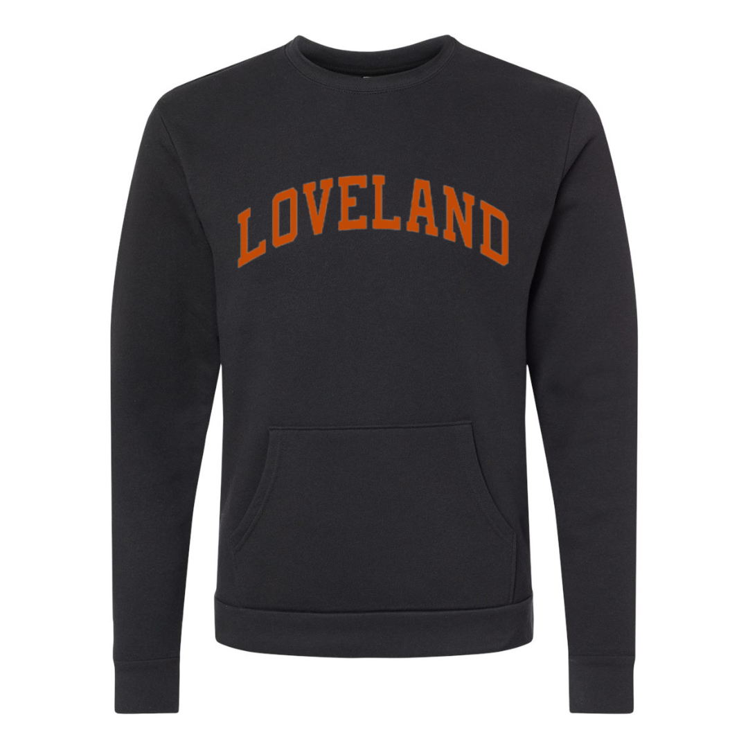 Loveland Curve Pullover in Black with Front Pouch Pocket--Lemons and Limes Boutique