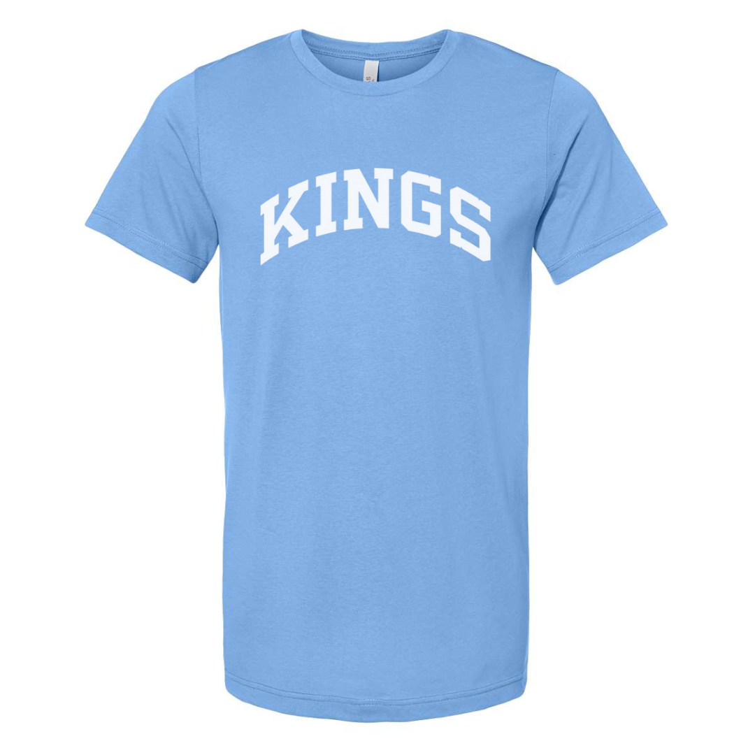 Curved Kings T-Shirt on Carolina Blue-Lemons and Limes Boutique