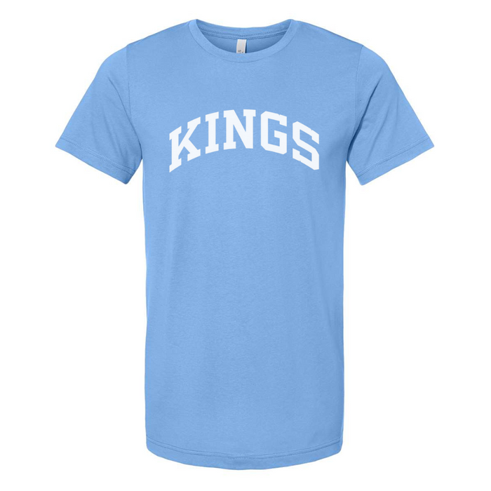 Curved Kings T-Shirt on Carolina Blue-Lemons and Limes Boutique