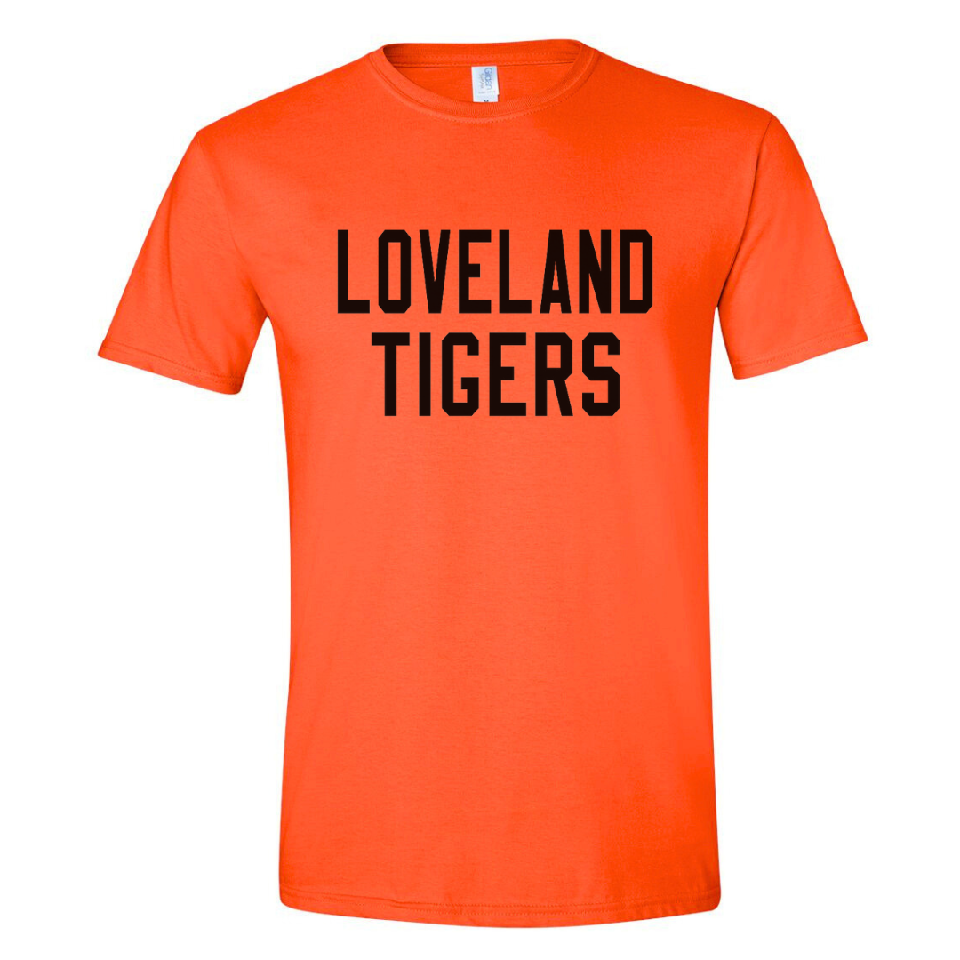 Loveland Tigers Bright Orange T-Shirt-Lemons and Limes Boutique