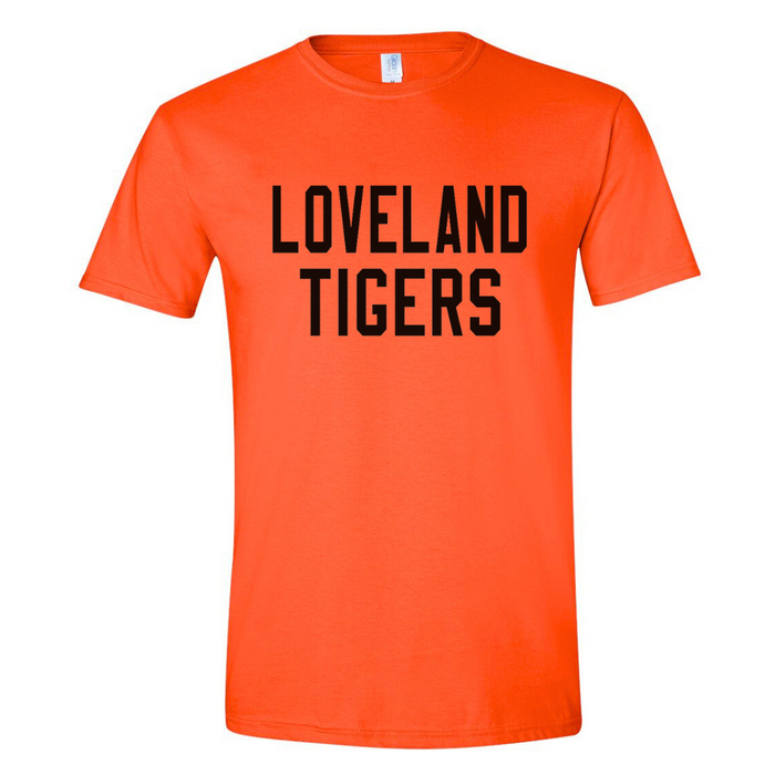 Loveland Tigers Bright Orange T-Shirt-Lemons and Limes Boutique
