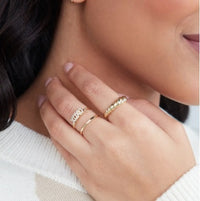 Sentiment Nude Gold Layering Rings-Ring-07-Lemons and Limes Boutique