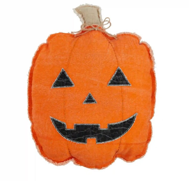 Orange Pumpkin Throw Pillow-Pillow-Lemons and Limes Boutique